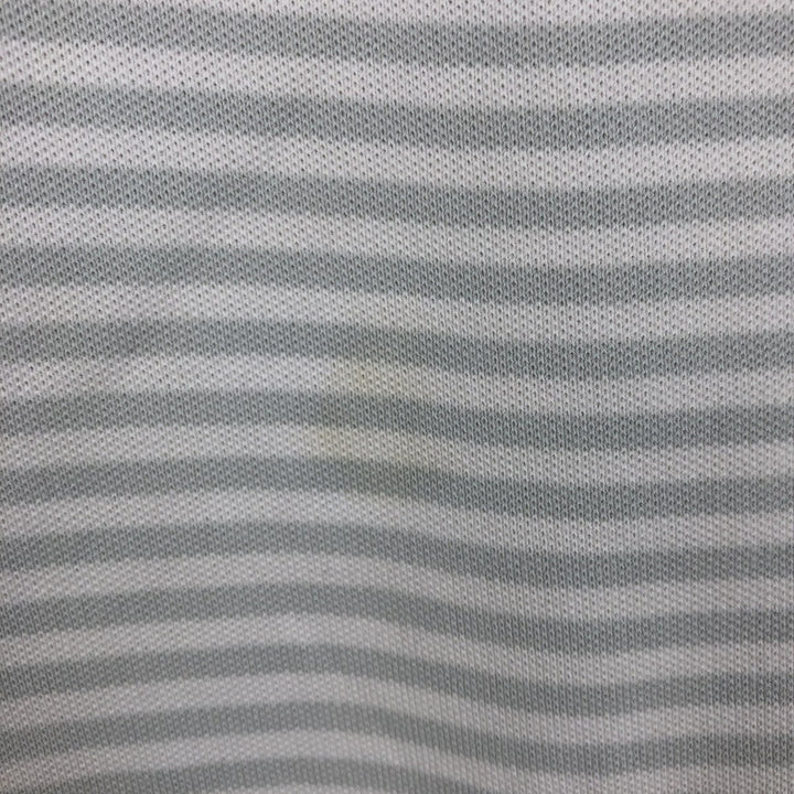 Ralph Lauren POLO RALPH LAUREN CUSTOM SLIM FIT short sleeve striped polo shirt men's size M cotton white type Vintage Second Hand