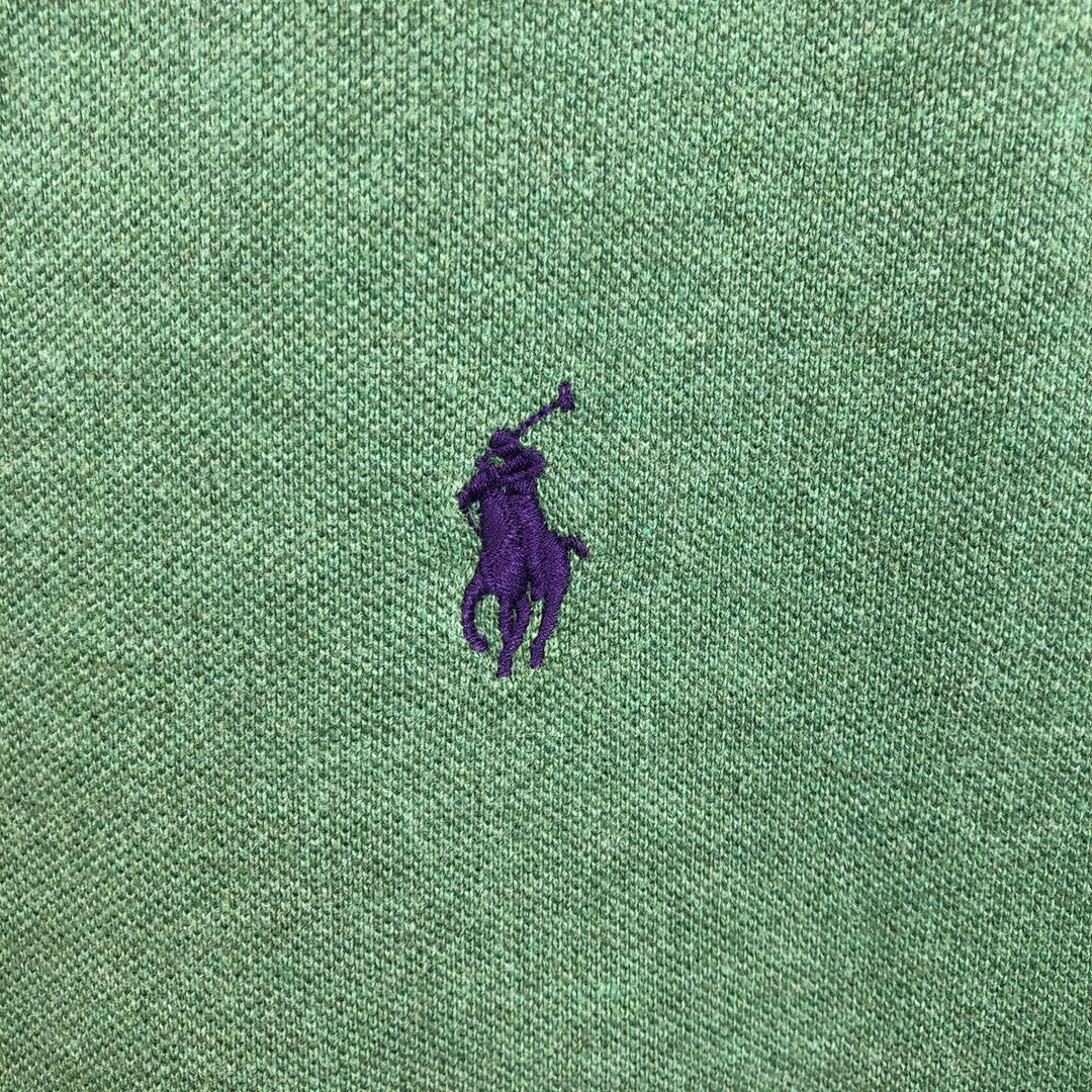 Ralph Lauren POLO RALPH LAUREN short sleeve polo shirt men's size L cotton green type Vintage Second Hand