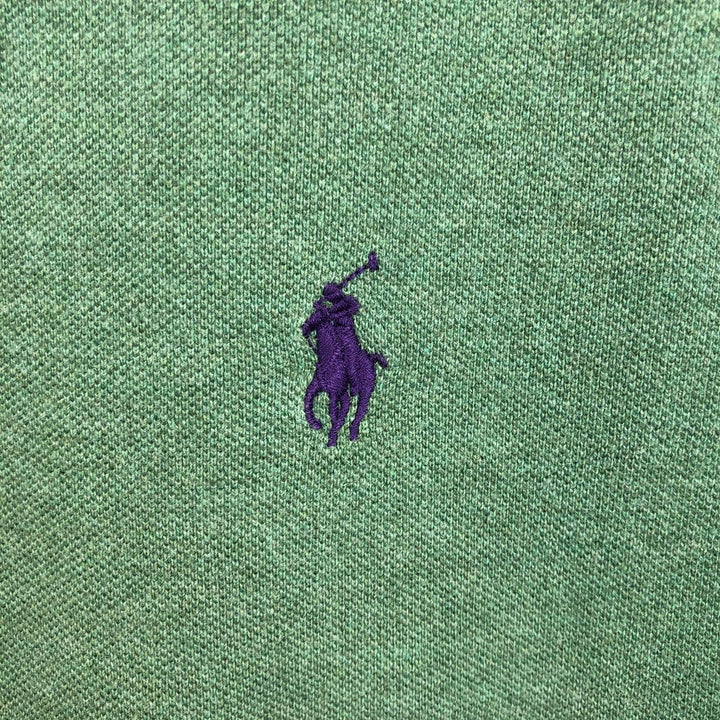 Ralph Lauren POLO RALPH LAUREN short sleeve polo shirt men's size L cotton green type Vintage Second Hand