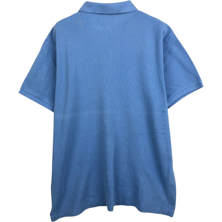 Ralph Lauren POLO RALPH LAUREN CUSTOM FIT short sleeve polo shirt men's XL equivalent cotton Blue type light blue Vintage Second Hand