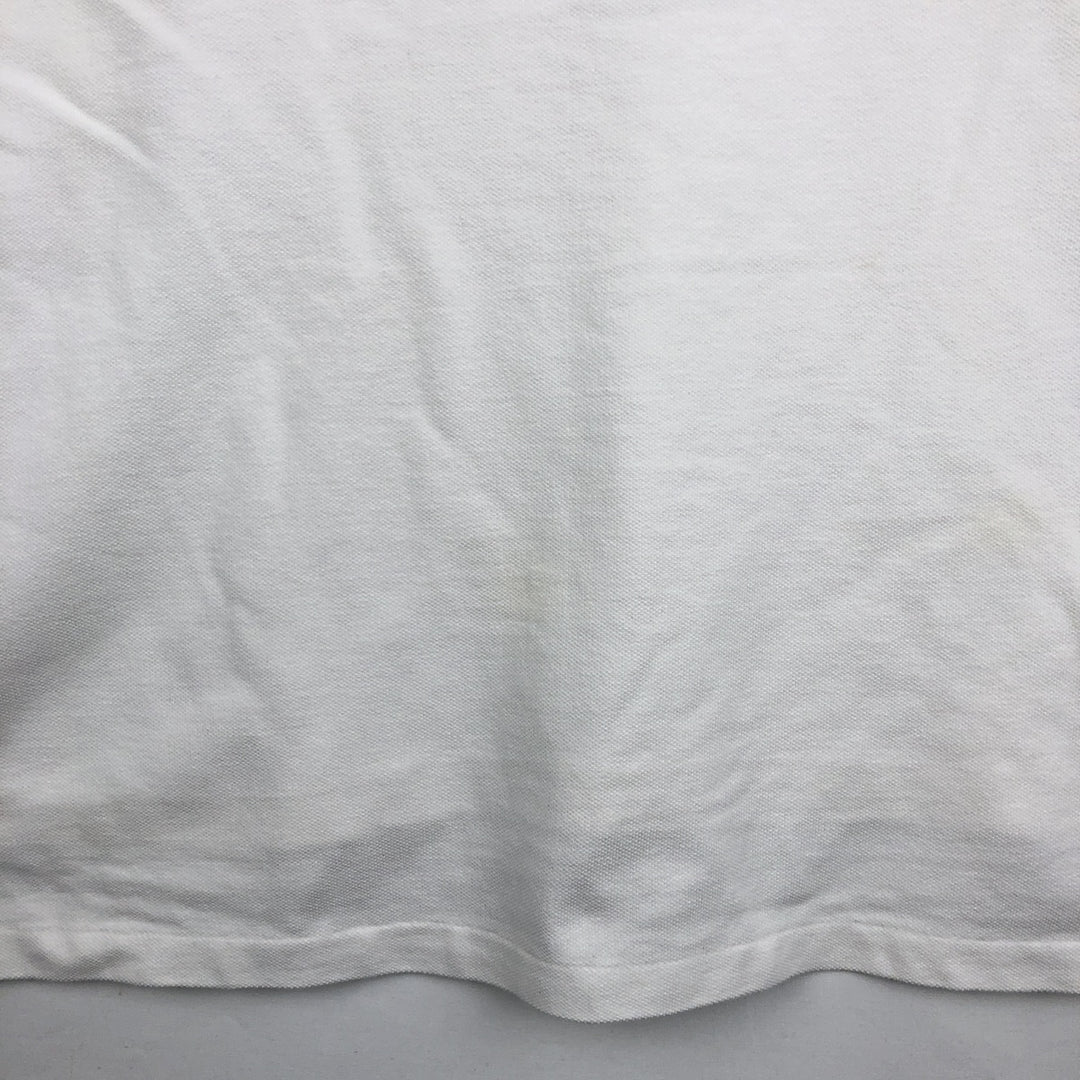 Ralph Lauren POLO RALPH LAUREN short sleeve polo shirt men's XL equivalent cotton white type Vintage Second Hand
