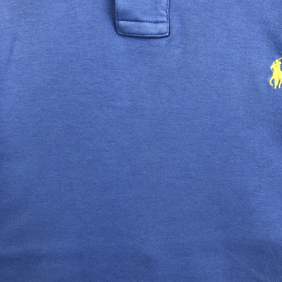 Ralph Lauren POLO by Ralph Lauren CUSTOM FIT short sleeve polo shirt, men's M size cotton blue type Vintage Second Hand
