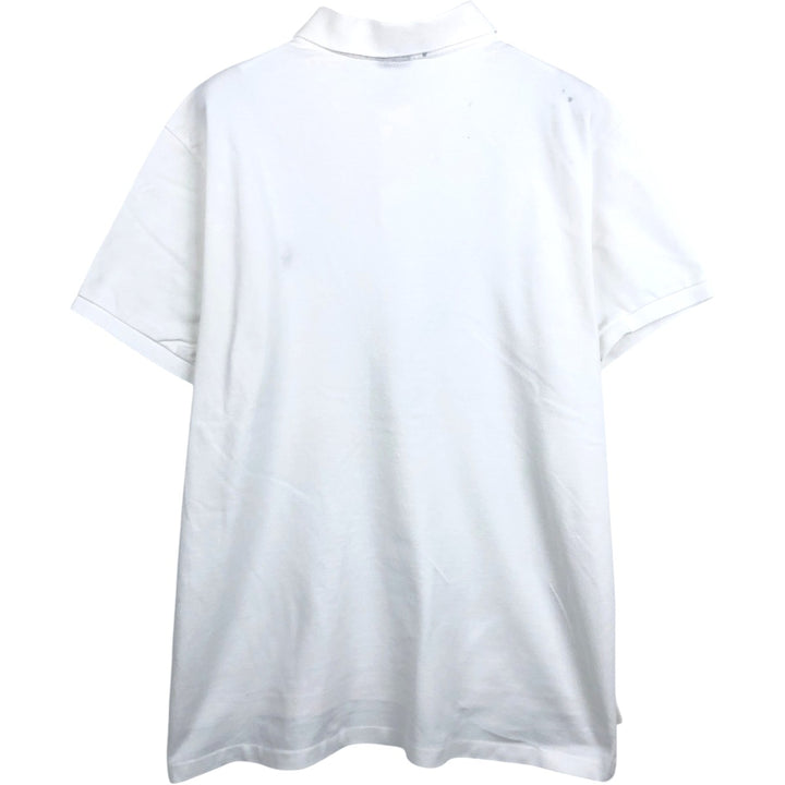 Ralph Lauren POLO by Ralph Lauren CUSTOM FIT short sleeve polo shirt, men's XL size cotton white type Vintage Second Hand