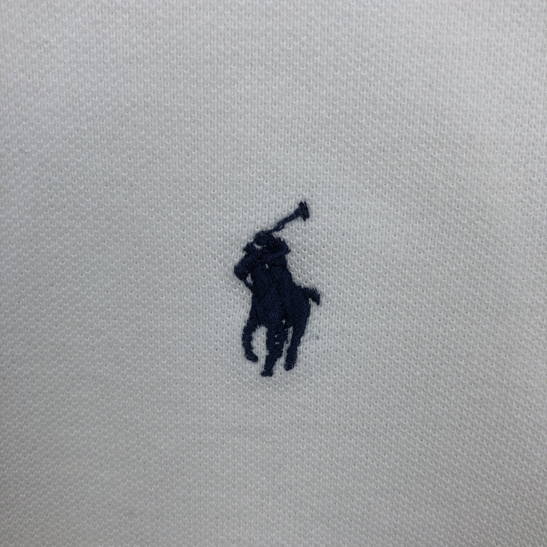 Ralph Lauren POLO by Ralph Lauren CUSTOM FIT short sleeve polo shirt, men's XL size cotton white type Vintage Second Hand