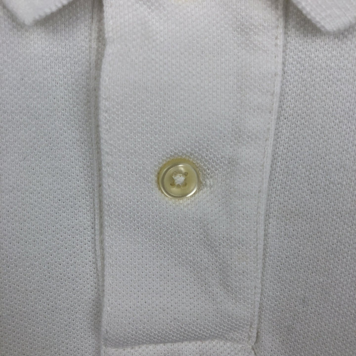 Ralph Lauren POLO by Ralph Lauren CUSTOM FIT short sleeve polo shirt, men's XL size cotton white type Vintage Second Hand