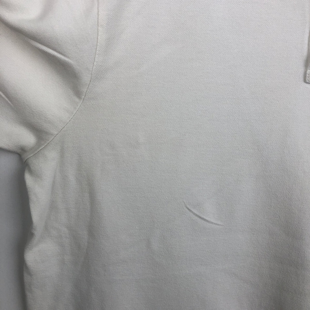Ralph Lauren POLO by Ralph Lauren CUSTOM FIT short sleeve polo shirt, men's XL size cotton white type Vintage Second Hand