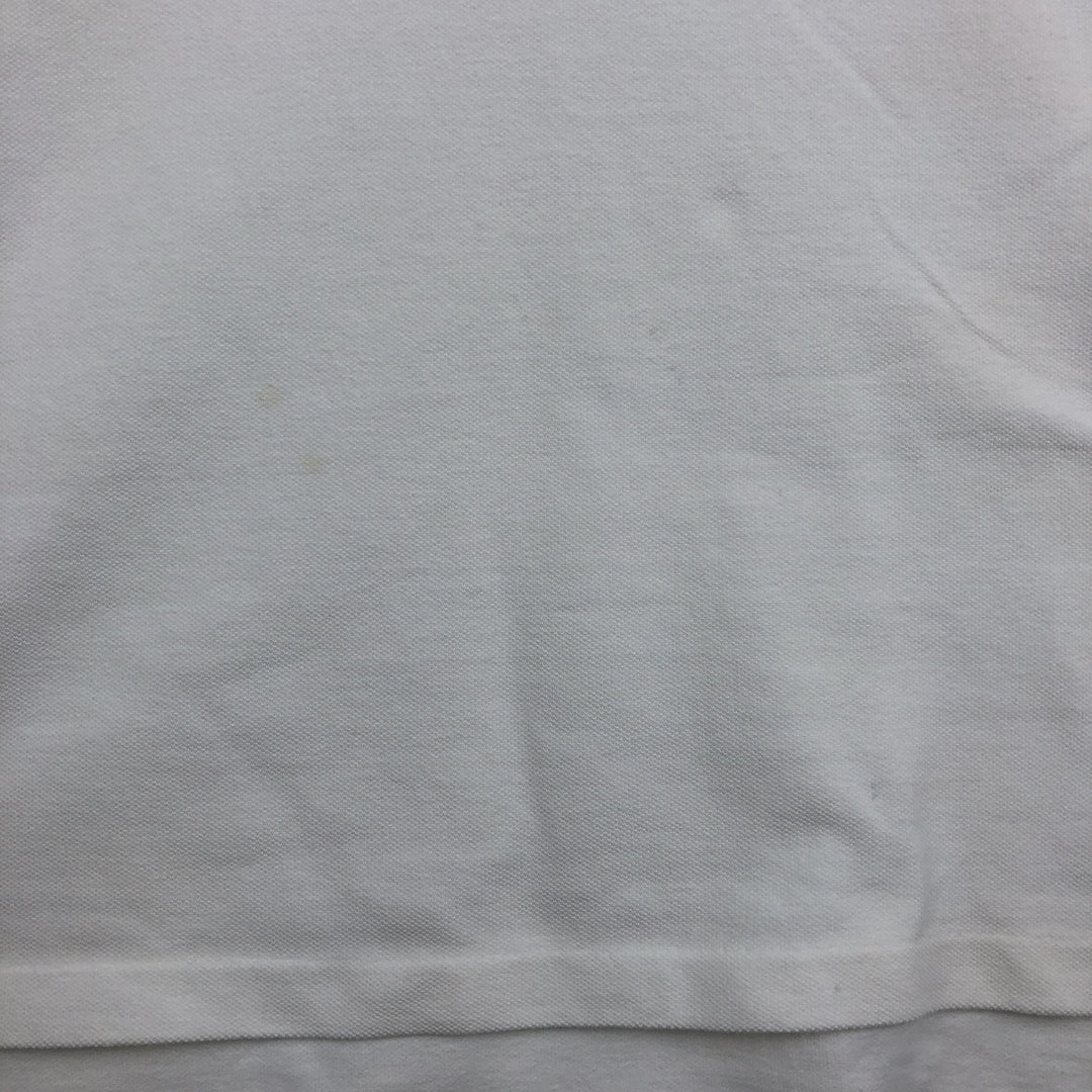 Ralph Lauren POLO by Ralph Lauren CUSTOM FIT short sleeve polo shirt, men's XL size cotton white type Vintage Second Hand