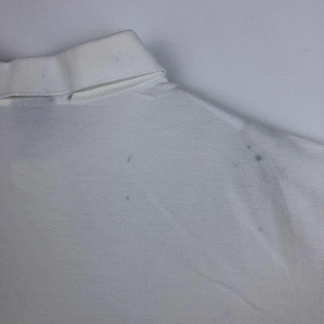 Ralph Lauren POLO by Ralph Lauren CUSTOM FIT short sleeve polo shirt, men's XL size cotton white type Vintage Second Hand