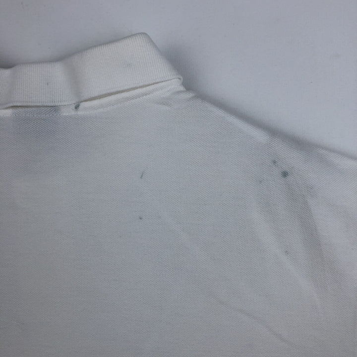 Ralph Lauren POLO by Ralph Lauren CUSTOM FIT short sleeve polo shirt, men's XL size cotton white type Vintage Second Hand