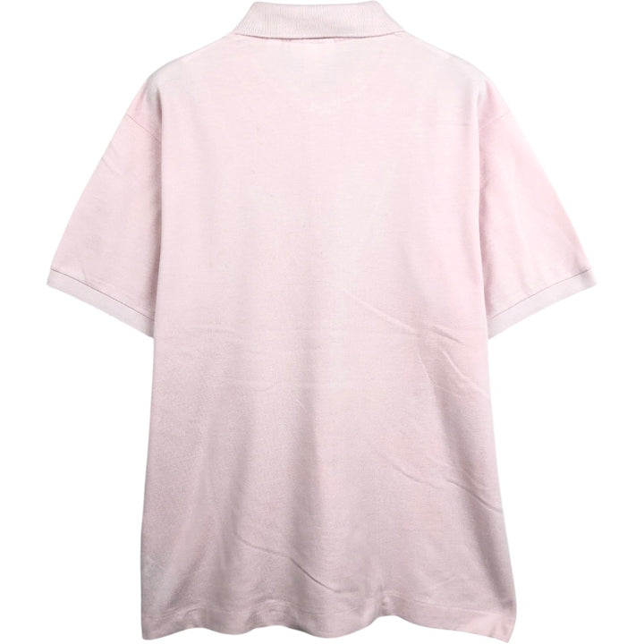 Lacoste Classic Fit short sleeve polo shirt, men's size L cotton pink type Vintage Second Hand