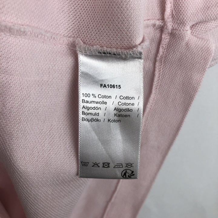 Lacoste Classic Fit short sleeve polo shirt, men's size L cotton pink type Vintage Second Hand