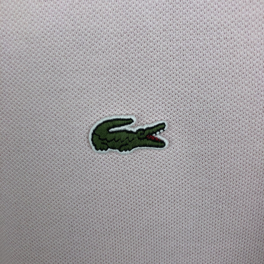 Lacoste Classic Fit short sleeve polo shirt, men's size L cotton pink type Vintage Second Hand
