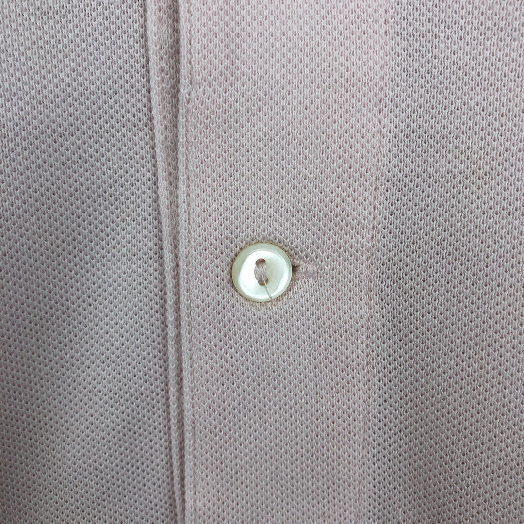 Lacoste Classic Fit short sleeve polo shirt, men's size L cotton pink type Vintage Second Hand