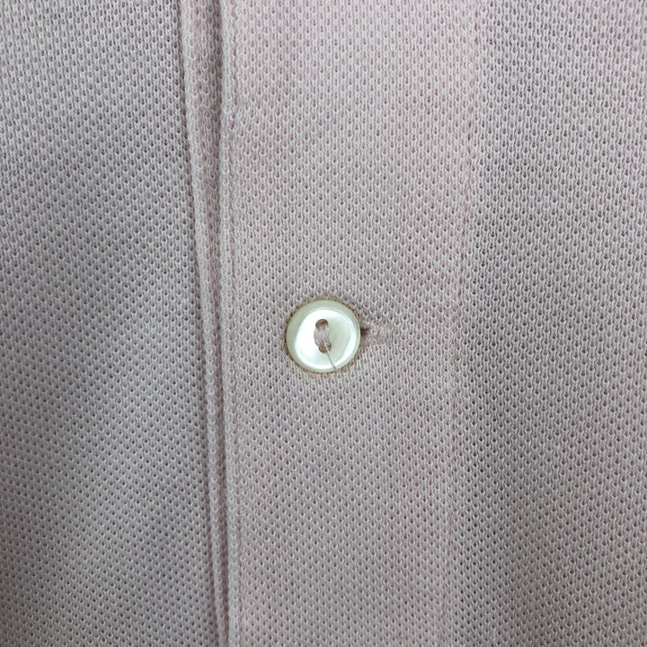 Lacoste Classic Fit short sleeve polo shirt, men's size L cotton pink type Vintage Second Hand