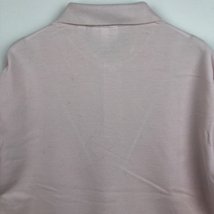 Lacoste Classic Fit short sleeve polo shirt, men's size L cotton pink type Vintage Second Hand