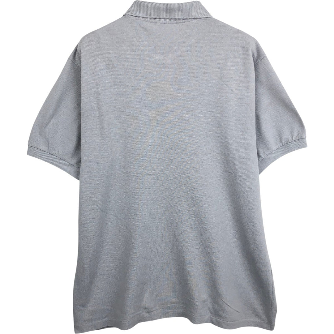 2000'S Lacoste Short-Sleeve Polo Shirt, Size 5 (Equivalent to Men's Large) cotton gray type Vintage Second Hand