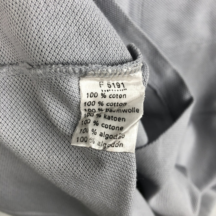 2000'S Lacoste Short-Sleeve Polo Shirt, Size 5 (Equivalent to Men's Large) cotton gray type Vintage Second Hand
