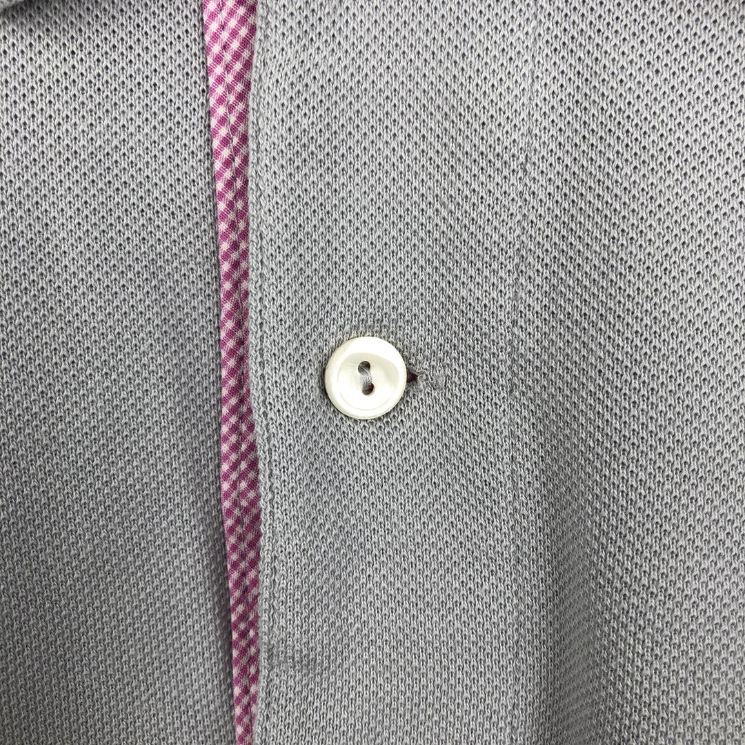 2000'S Lacoste Short-Sleeve Polo Shirt, Size 5 (Equivalent to Men's Large) cotton gray type Vintage Second Hand