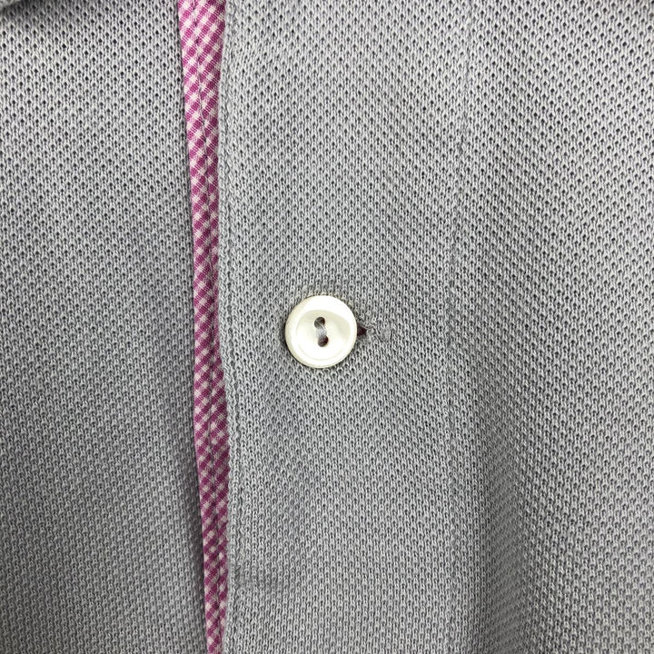 2000'S Lacoste Short-Sleeve Polo Shirt, Size 5 (Equivalent to Men's Large) cotton gray type Vintage Second Hand