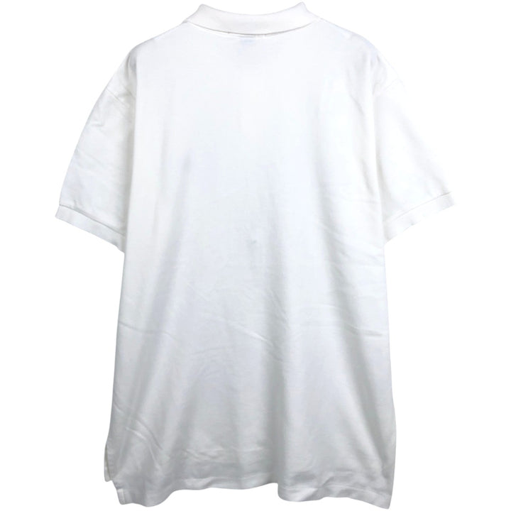 Ralph Lauren POLO by Ralph Lauren short sleeve polo shirt, men's XL size cotton white type Vintage Second Hand
