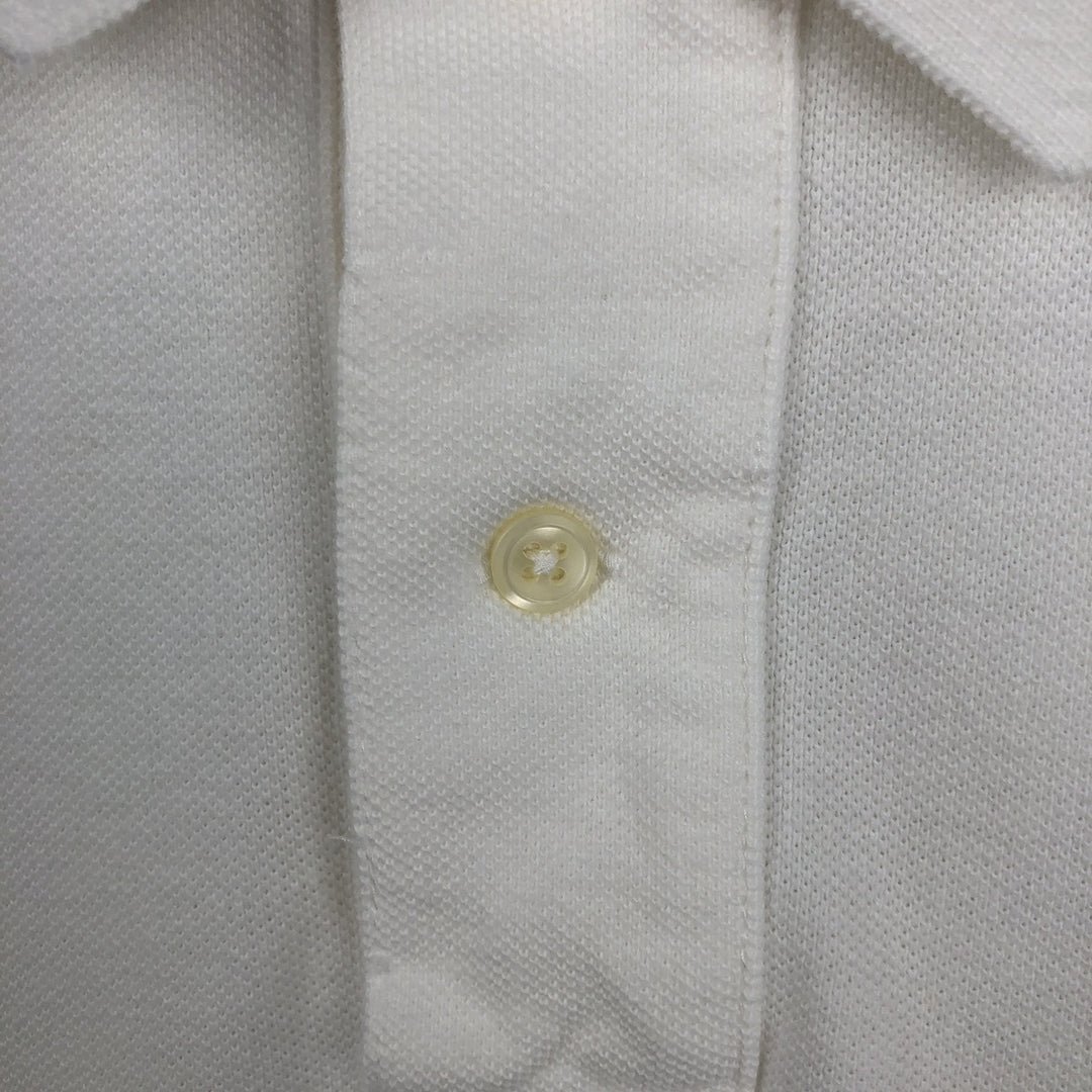 Ralph Lauren POLO by Ralph Lauren short sleeve polo shirt, men's XL size cotton white type Vintage Second Hand