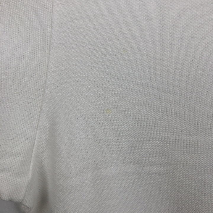 Ralph Lauren POLO by Ralph Lauren short sleeve polo shirt, men's XL size cotton white type Vintage Second Hand