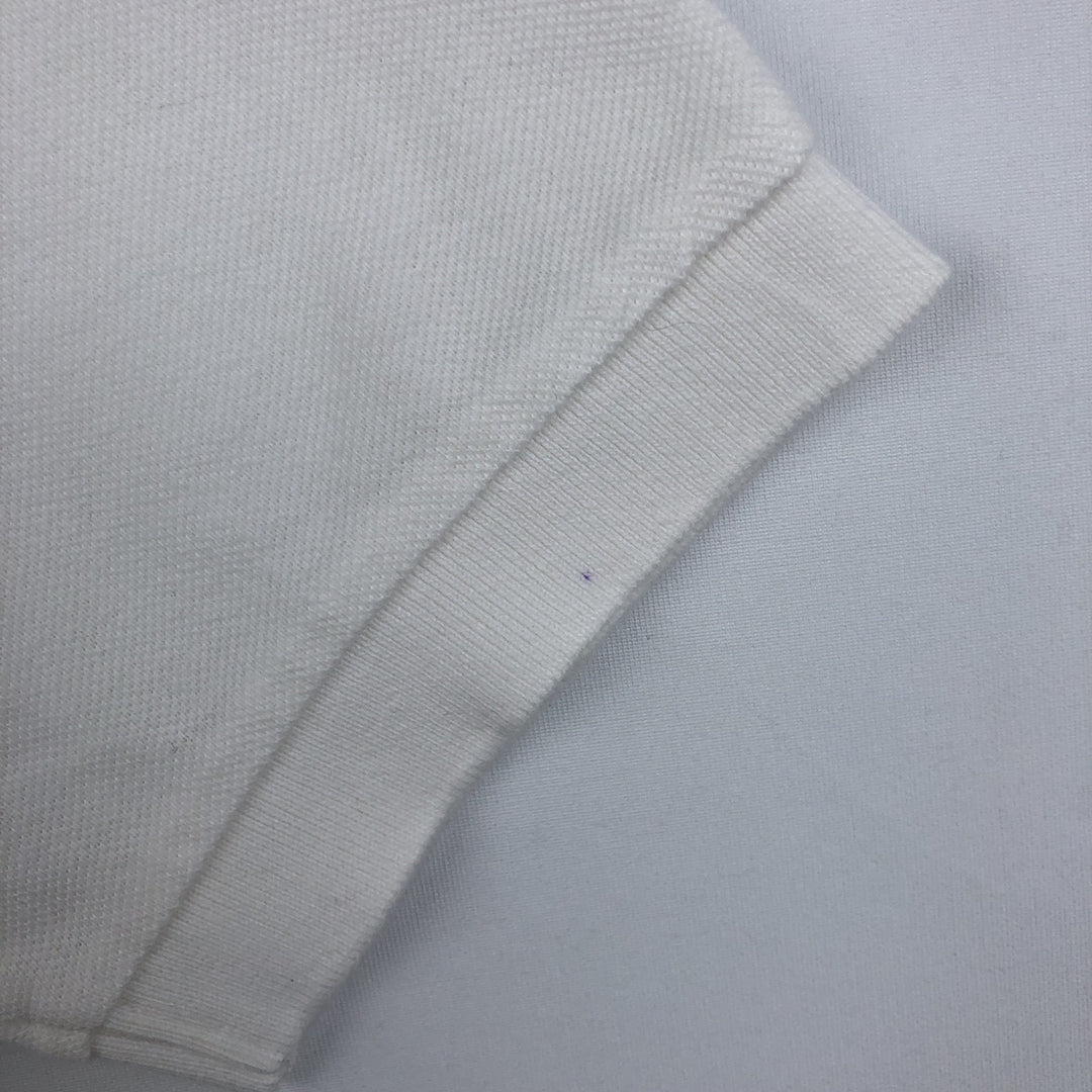 Ralph Lauren POLO by Ralph Lauren short sleeve polo shirt, men's XL size cotton white type Vintage Second Hand