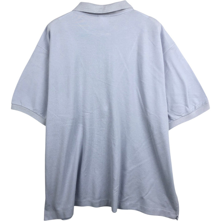 Lacoste (LACOSTE) French design short-sleeved polo shirt, size 9, equivalent to men's XXXL. cotton Blue type light blue Vintage Second Hand