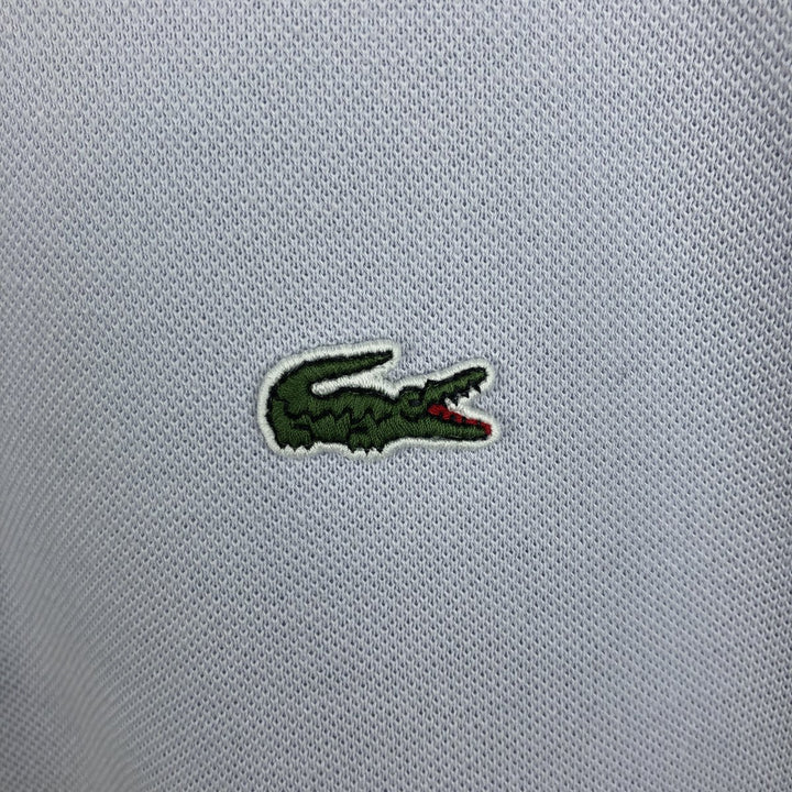 Lacoste (LACOSTE) French design short-sleeved polo shirt, size 9, equivalent to men's XXXL. cotton Blue type light blue Vintage Second Hand
