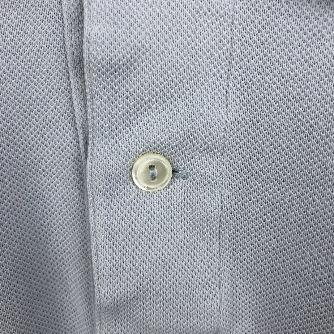 Lacoste (LACOSTE) French design short-sleeved polo shirt, size 9, equivalent to men's XXXL. cotton Blue type light blue Vintage Second Hand