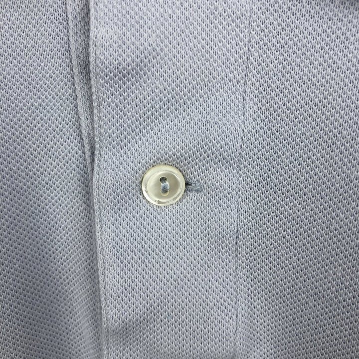 Lacoste (LACOSTE) French design short-sleeved polo shirt, size 9, equivalent to men's XXXL. cotton Blue type light blue Vintage Second Hand