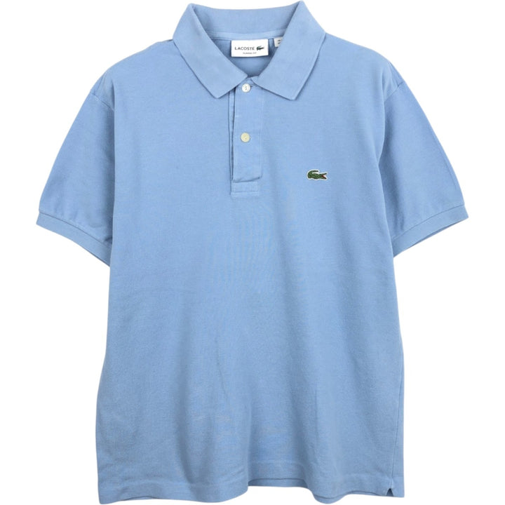 Lacoste Classic Fit short sleeve polo shirt, men's size M cotton Blue type light blue Vintage Second Hand