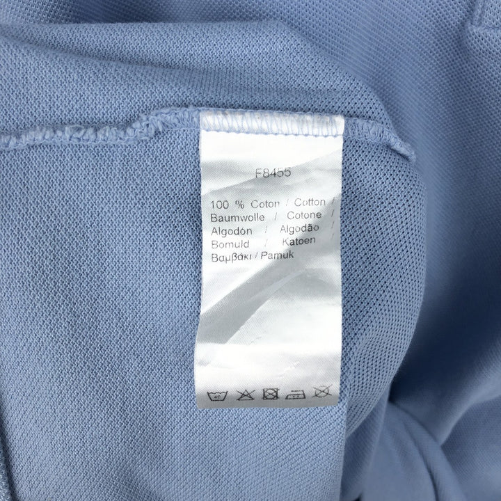 Lacoste Classic Fit short sleeve polo shirt, men's size M cotton Blue type light blue Vintage Second Hand
