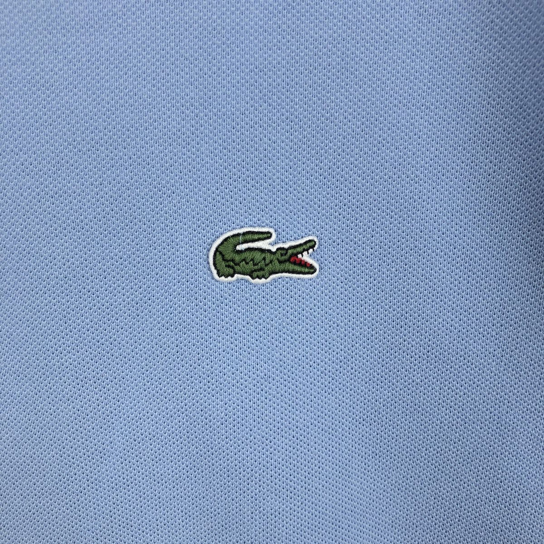 Lacoste Classic Fit short sleeve polo shirt, men's size M cotton Blue type light blue Vintage Second Hand