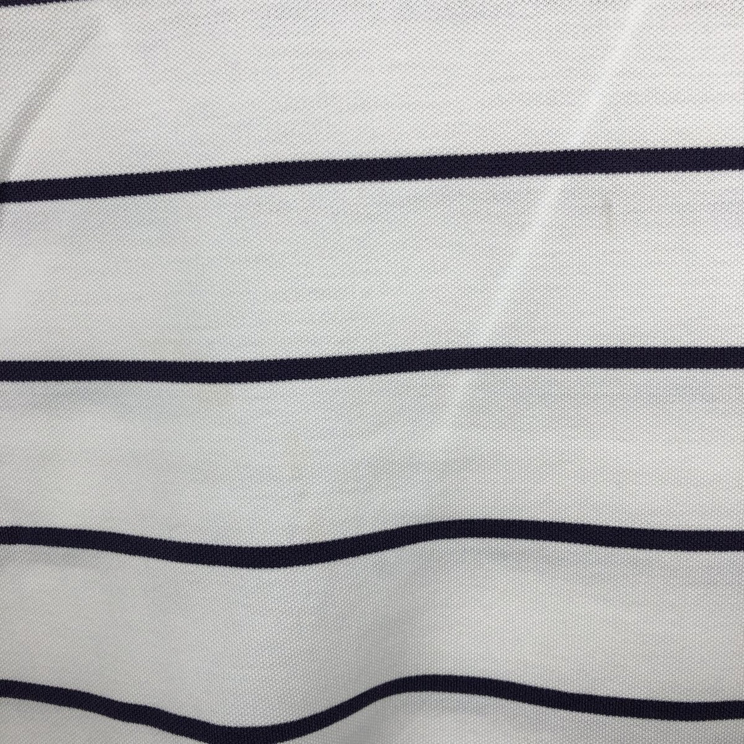 Ralph Lauren POLO by Ralph Lauren short sleeve striped polo shirt, men's size L Pima Cotton white type Vintage Second Hand