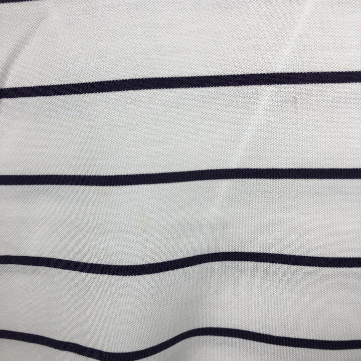 Ralph Lauren POLO by Ralph Lauren short sleeve striped polo shirt, men's size L Pima Cotton white type Vintage Second Hand