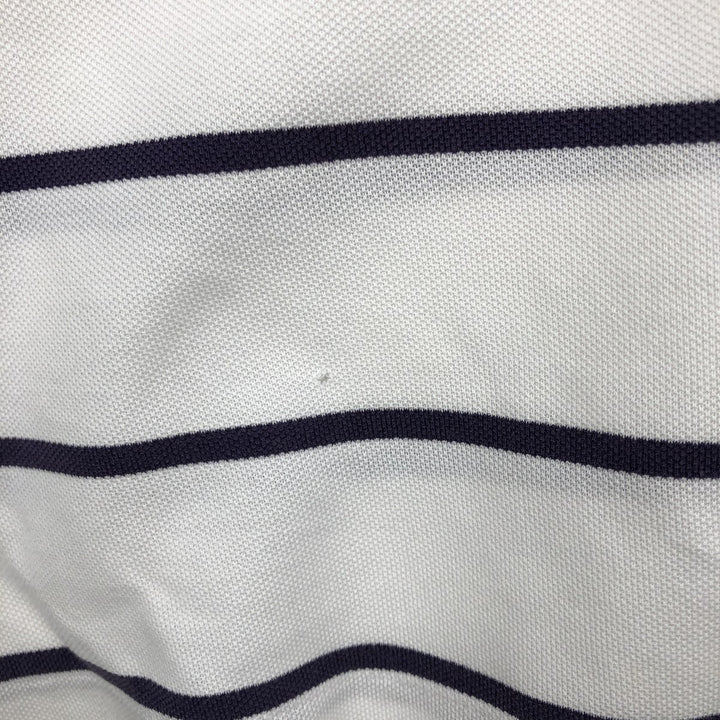 Ralph Lauren POLO by Ralph Lauren short sleeve striped polo shirt, men's size L Pima Cotton white type Vintage Second Hand