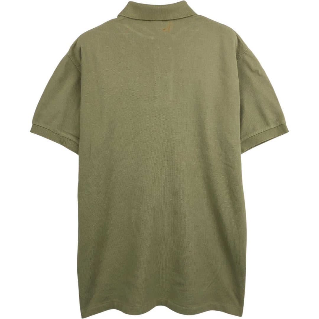 Ralph Lauren POLO by Ralph Lauren short sleeve polo shirt, men's size M cotton Khaki type Vintage Second Hand