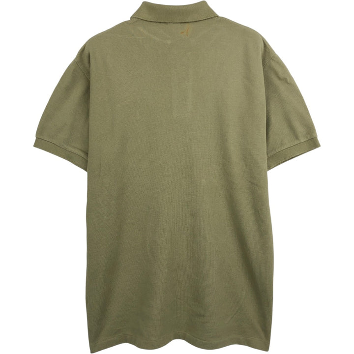 Ralph Lauren POLO by Ralph Lauren short sleeve polo shirt, men's size M cotton Khaki type Vintage Second Hand