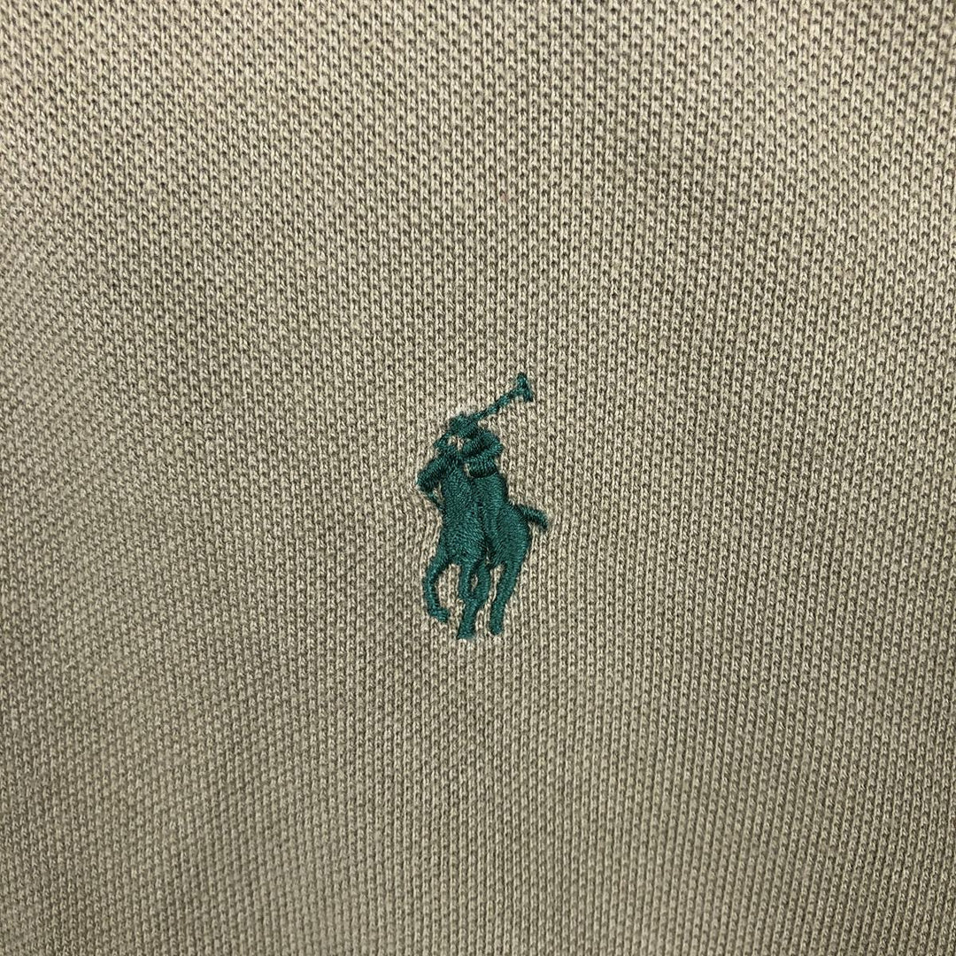 Ralph Lauren POLO by Ralph Lauren short sleeve polo shirt, men's size M cotton Khaki type Vintage Second Hand