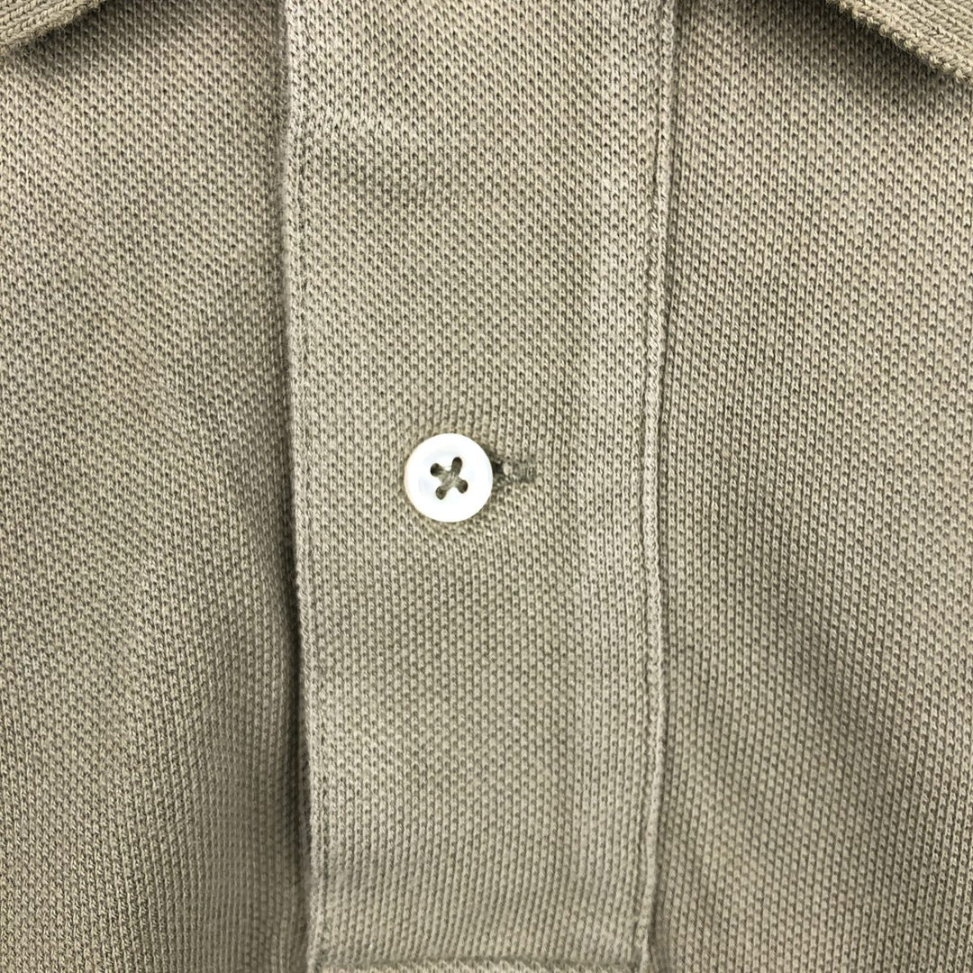 Ralph Lauren POLO by Ralph Lauren short sleeve polo shirt, men's size M cotton Khaki type Vintage Second Hand