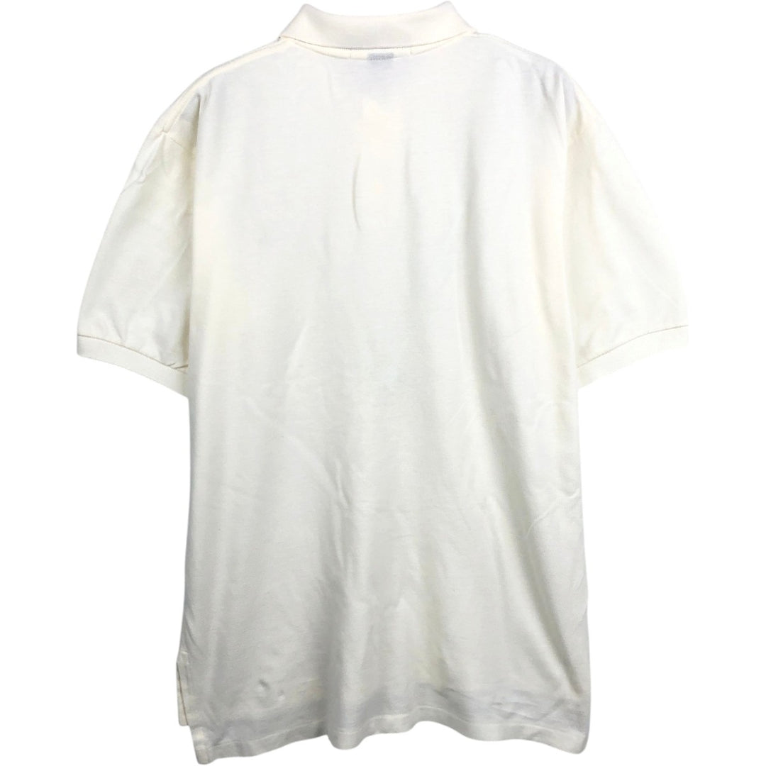 Ralph Lauren POLO by Ralph Lauren short sleeve polo shirt, men's size M cotton unbleached Vintage Second Hand