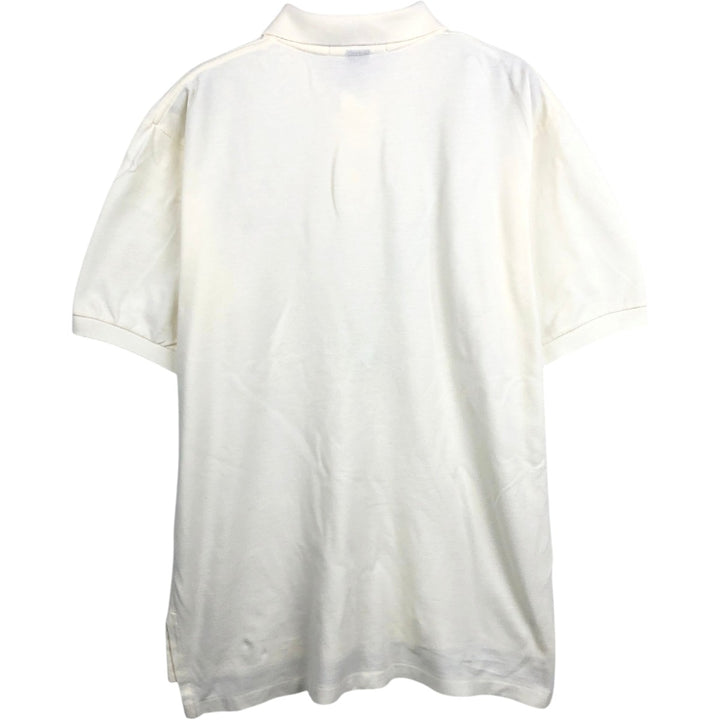 Ralph Lauren POLO by Ralph Lauren short sleeve polo shirt, men's size M cotton unbleached Vintage Second Hand