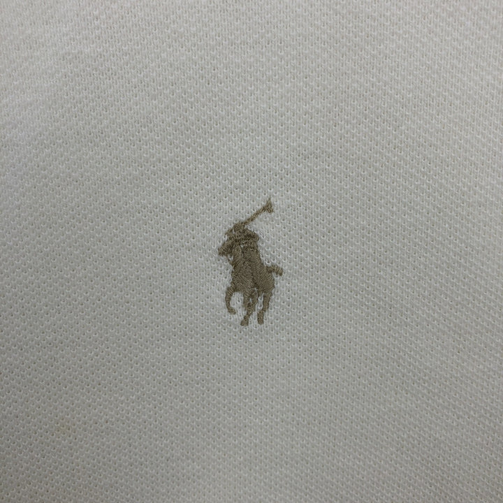 Ralph Lauren POLO by Ralph Lauren short sleeve polo shirt, men's size M cotton unbleached Vintage Second Hand