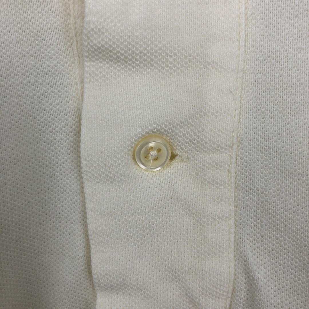 Ralph Lauren POLO by Ralph Lauren short sleeve polo shirt, men's size M cotton unbleached Vintage Second Hand