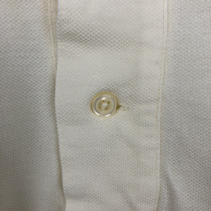 Ralph Lauren POLO by Ralph Lauren short sleeve polo shirt, men's size M cotton unbleached Vintage Second Hand