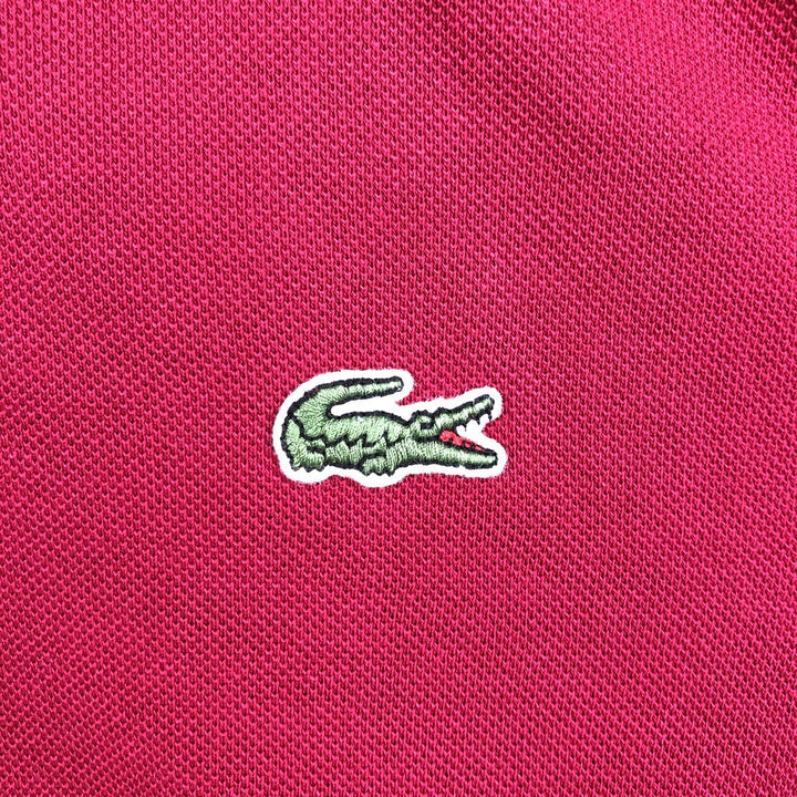 Lacoste Classic Fit short sleeve polo shirt size 3, men's size S cotton red type Vintage Second Hand