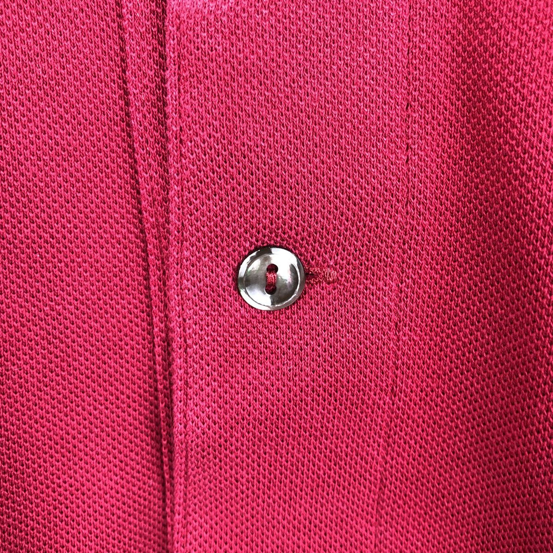 Lacoste Classic Fit short sleeve polo shirt size 3, men's size S cotton red type Vintage Second Hand