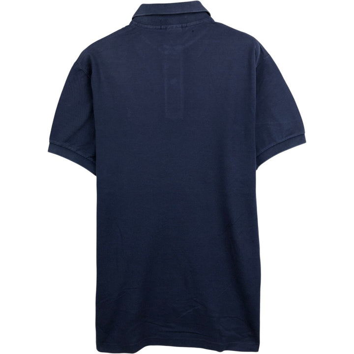 Ralph Lauren POLO by Ralph Lauren short sleeve polo shirt, size S for men Pima Cotton navy blue type Vintage Second Hand
