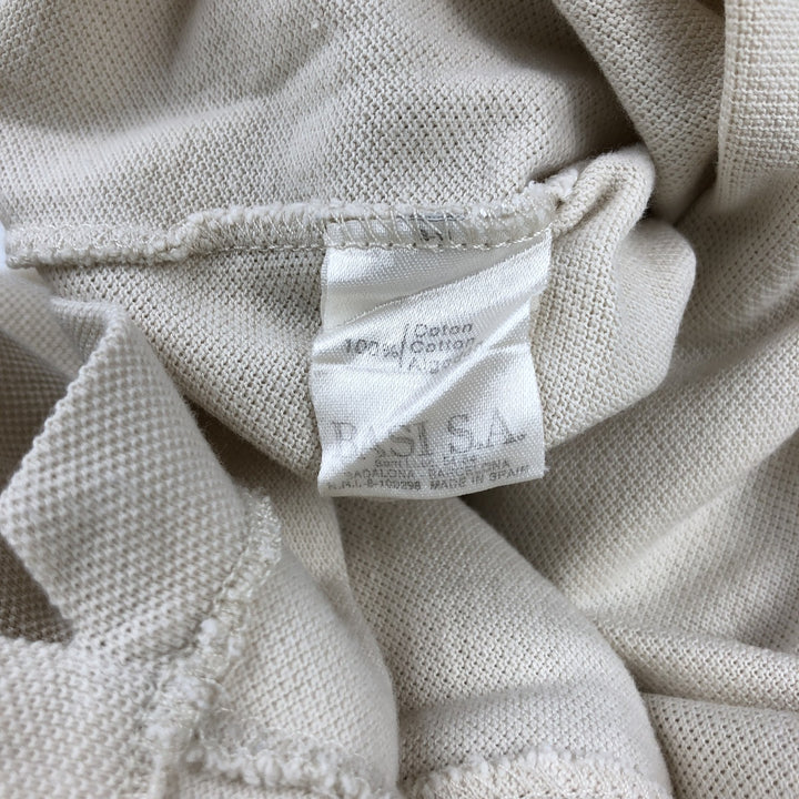 Lacoste LACOSTE short sleeve polo shirt size 8, equivalent to men's XXL cotton Beige type Vintage Second Hand